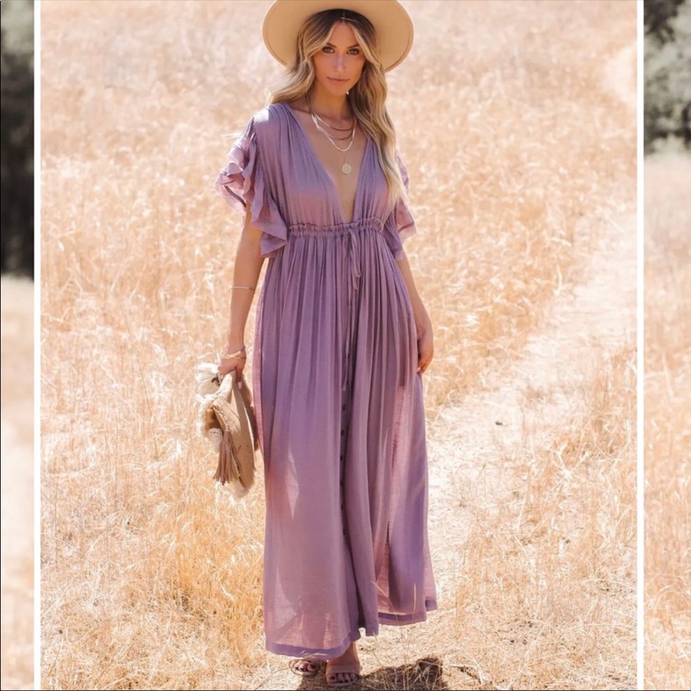 Vici Anika maxi dress sz small